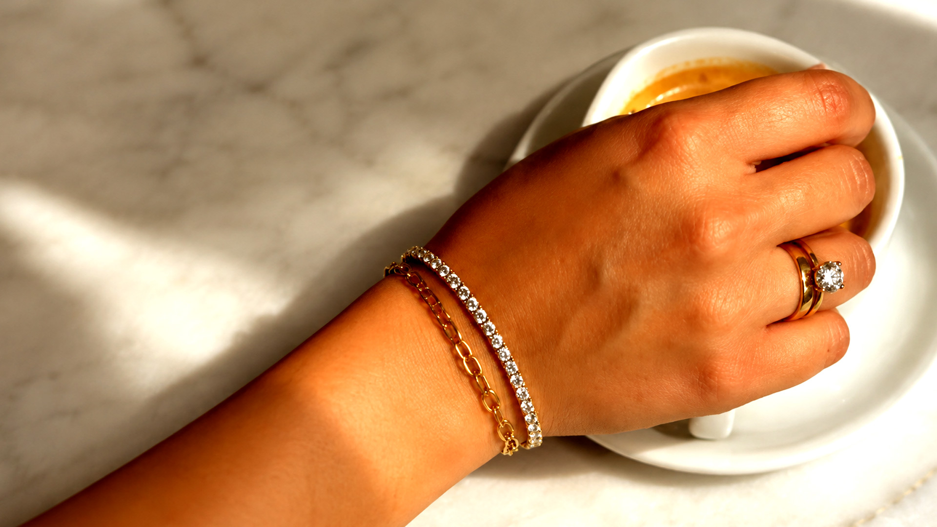 Diamond Ring Bracelet